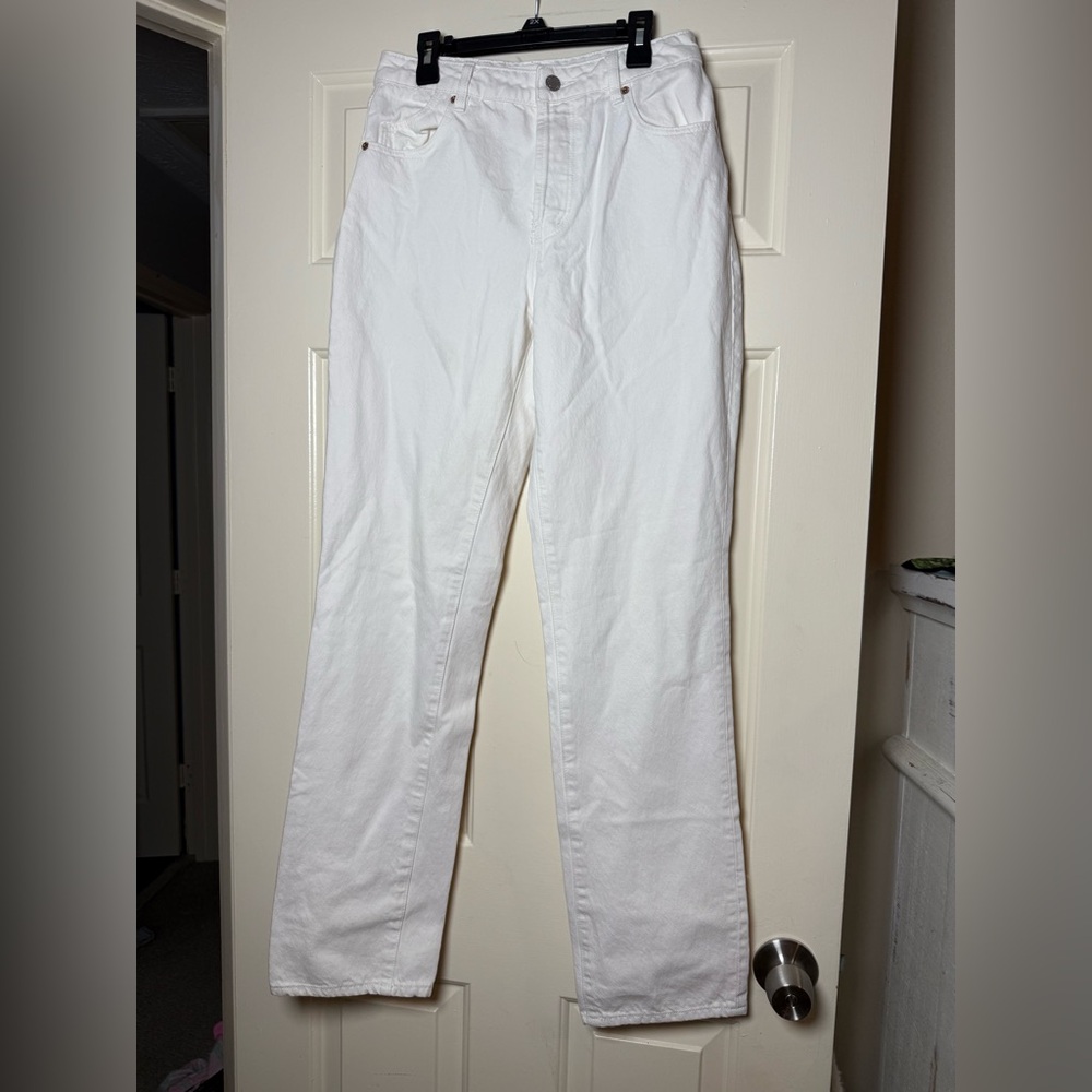 Rolla’s Classic Straight High Rise Classic Fit Button‎ Zip Denim Jeans